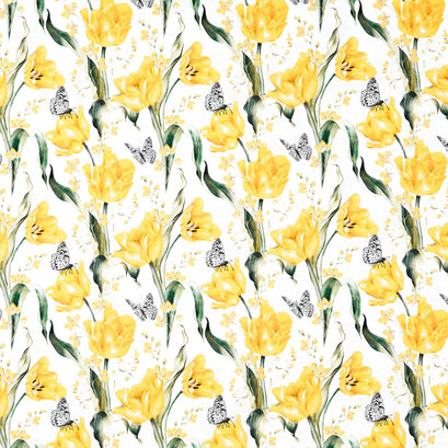 Tulip Fields - Tulip Fields White Yardage