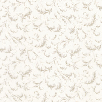 3 Sisters Favorites Vintage Linens - Flourishing Plaza Cream Yardage