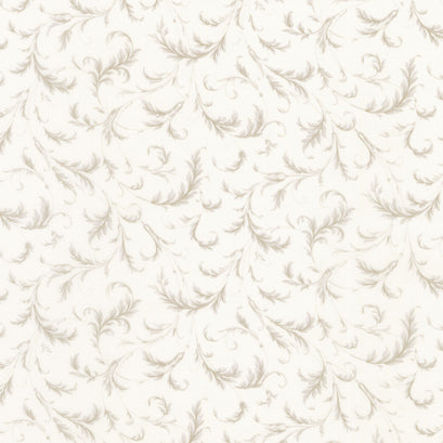 3 Sisters Favorites Vintage Linens - Flourishing Plaza Cream Yardage