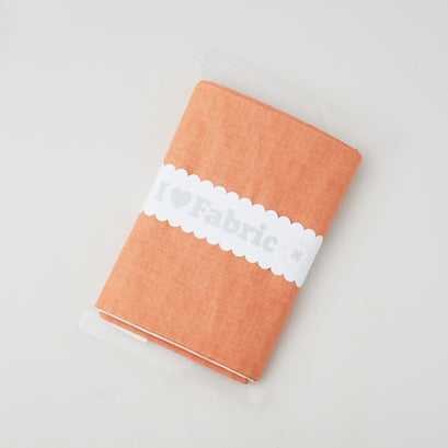 5 Yards on a Missouri Star Acrylic Bolt - Laundry Basket Favorites Linen Texture - Coral
