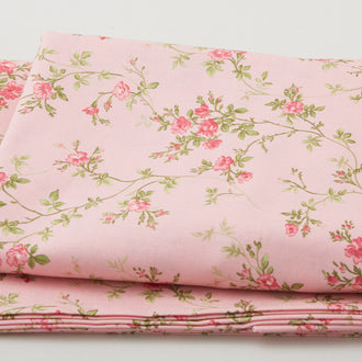 Poppies - Delicate Vine Soft Pink 2 Yard Cut
