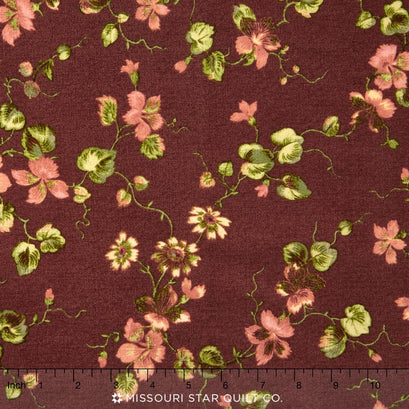 Isabella - Floral Brown Yardage