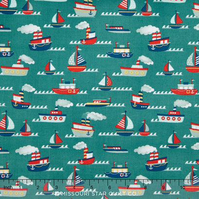 Fly Aweigh - Boat Teal Yardage