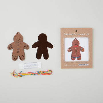 Gingerbread Kid Stitched Ornament Kit Alternative View #2