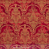 Holiday Flourish - Crimson Metallic Yardage