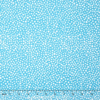 Jules and Indigo - Dot Turquoise Yardage