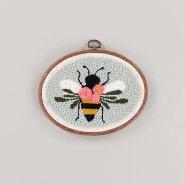 Bloomin' Bee Punch Needle Hoop Kit