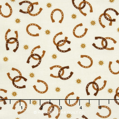 Cowboy - Horseshoes Cream Yardage