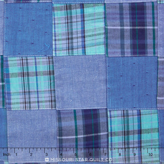 Nantucket Patchwork 2 - Blue Yardage