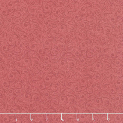 Songbird Holiday - Mini Swirl Red Yardage