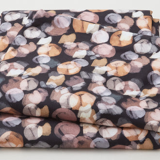 Darby - Abstract Dots Black/Neutral 108" Wide 3 Yard Cut