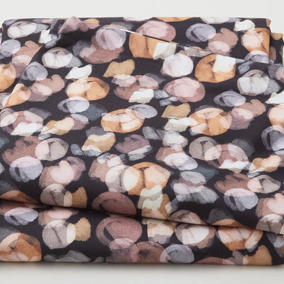 Darby - Abstract Dots Black/Neutral 108" Wide 3 Yard Cut