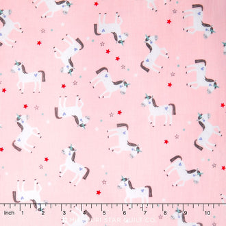 Princess Dreams - Princess Unicorn Pink Yardage