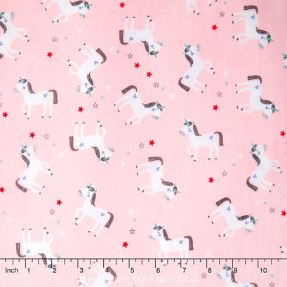 Princess Dreams - Princess Unicorn Pink Yardage