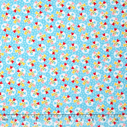 Bloom and Bliss - Tulip Blue Yardage