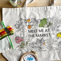 Meet Me at the Market Embroidery Tote Kit Primary Image