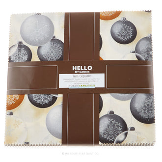 Winter's Grandeur Black Metallic Ten Squares