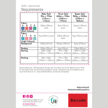 Digital Download - Labyrinth Quilt Pattern Alternative View #1