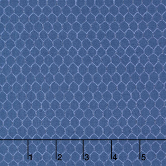 Morning Serenade - Chicken Wire Blue Yardage