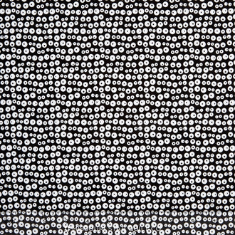 Ghouls and Goodies - Ghouls Eye Black Glow in the Dark Yardage