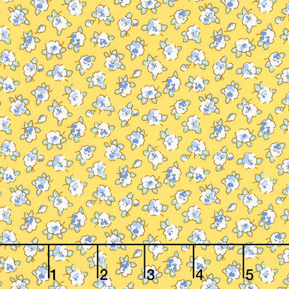 Dolly Jean - Tiny Blossom Yellow Yardage