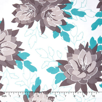 Desert Bloom - Desert Main Blue Yardage