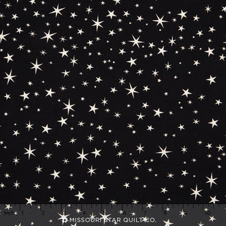 Witch Hazel - Stars Black Yardage