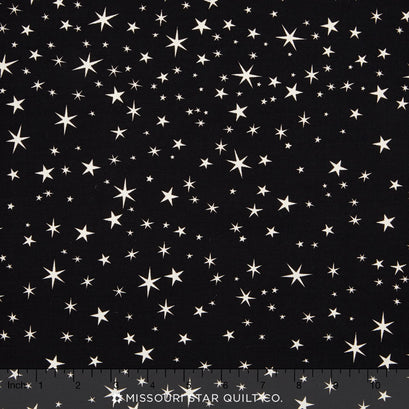 Witch Hazel - Stars Black Yardage