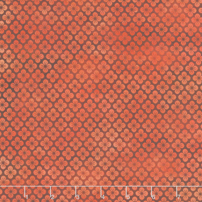 Oriental Gardens - Blossom Red Digitally Printed Yardage