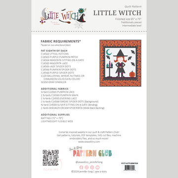 Digital Download - Little Witch Quilt Pattern Alternative View #1
