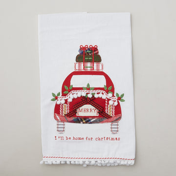 I'll Be Home For Christmas Tea Towel Primary Image