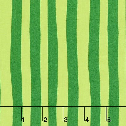 The Cat in the Hat Christmas - Seuss Stripe Evergreen Yardage