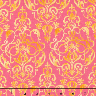 Paige's Passion - Passion Scroll Pink Yardage