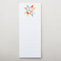Quilt Star Patchwork Notepad 3.5" x 8.5" Primary Image