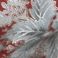Holiday Flourish 11 - Silver Branches Scarlet Metallic Yardage