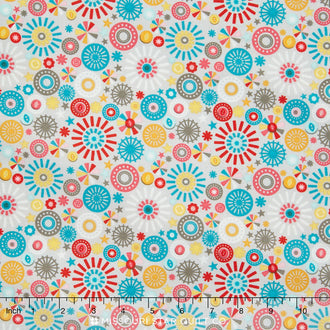 Girl Crazy - Petals Gray Yardage