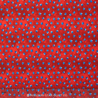 U.S.A - All The Way! - Small Stars Red Yardage