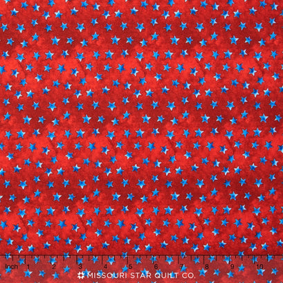 U.S.A - All The Way! - Small Stars Red Yardage