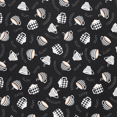 Coffee Life - Cup Toss Black Yardage