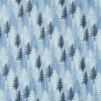 Wildlife Trail - Trees Blue Yardage