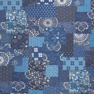 Indigo Blooming - Koraju Navy Yardage