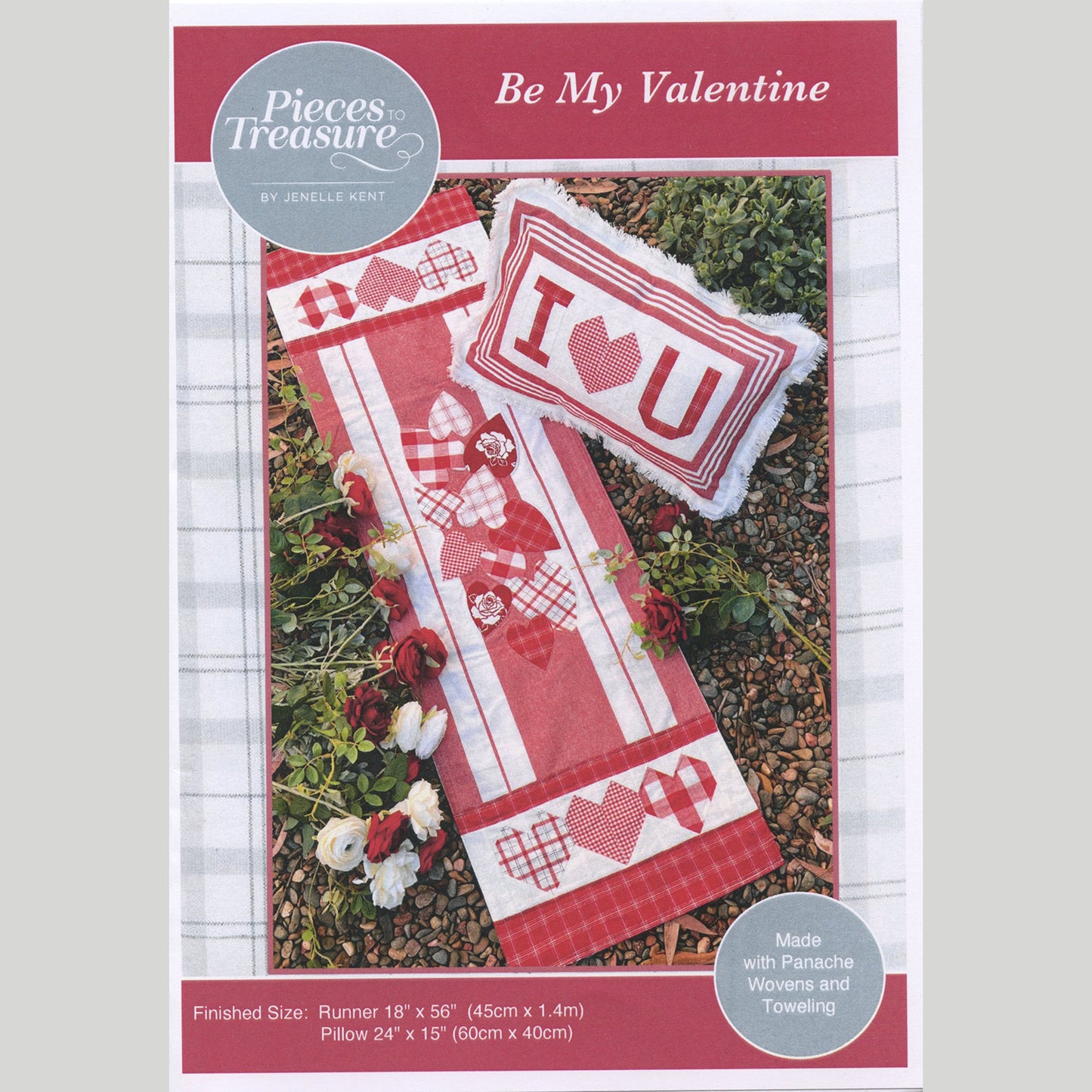 Be My Valentine Runner & Pillow Pattern Primary Image