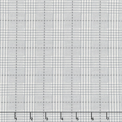 Farmhouse Flannels III - Box Check Pewter Yardage
