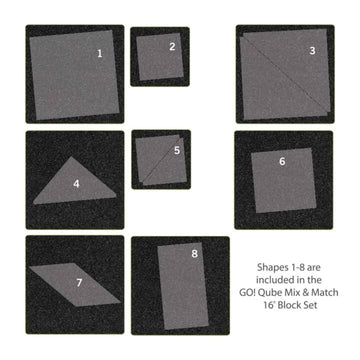 AccuQuilt GO! Qube Mix & Match 16" Block