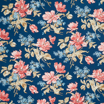 Lighthouse - Front Porch Bouquet Navy Yardage