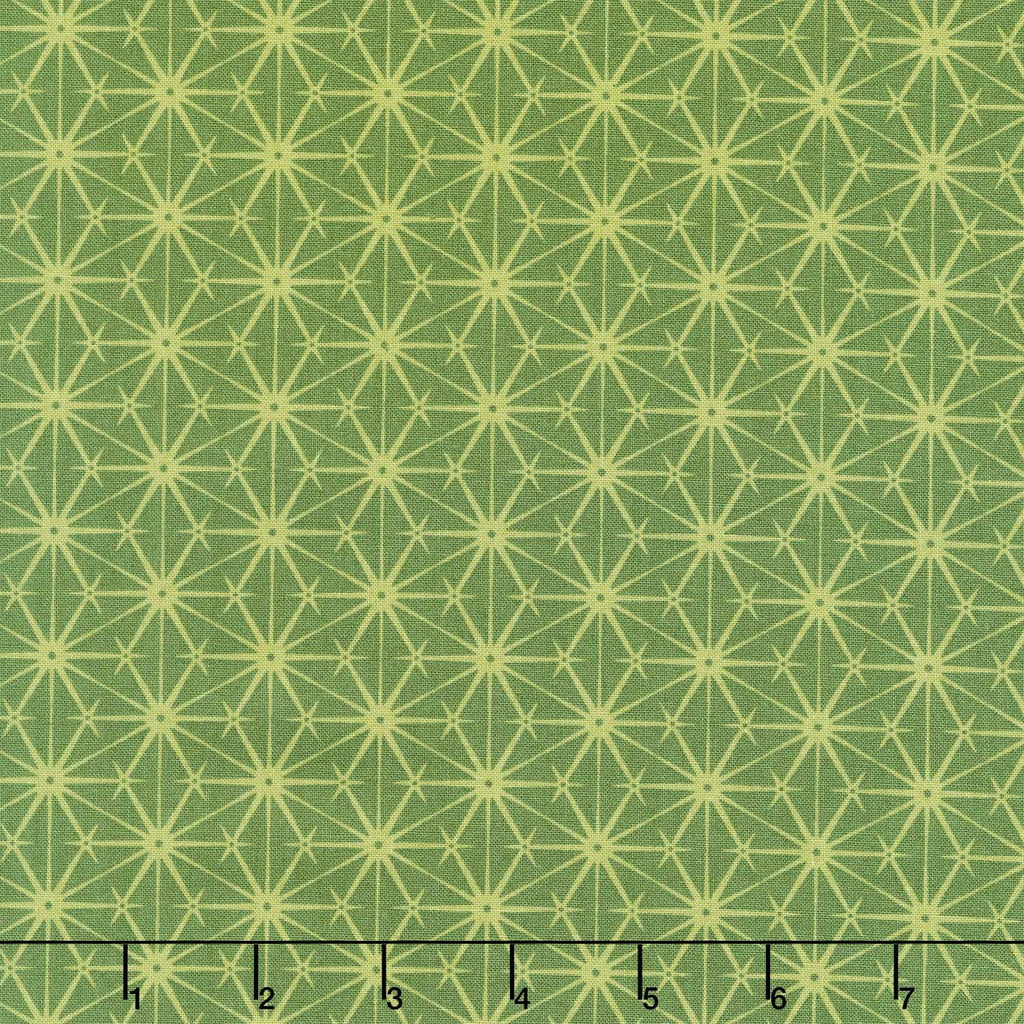 Sugarberry - Crystal Stars Green Yardage