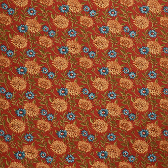 Autumn Woods - Woodland Bloom Persimmon Yardage