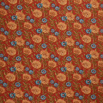 Autumn Woods - Woodland Bloom Persimmon Yardage