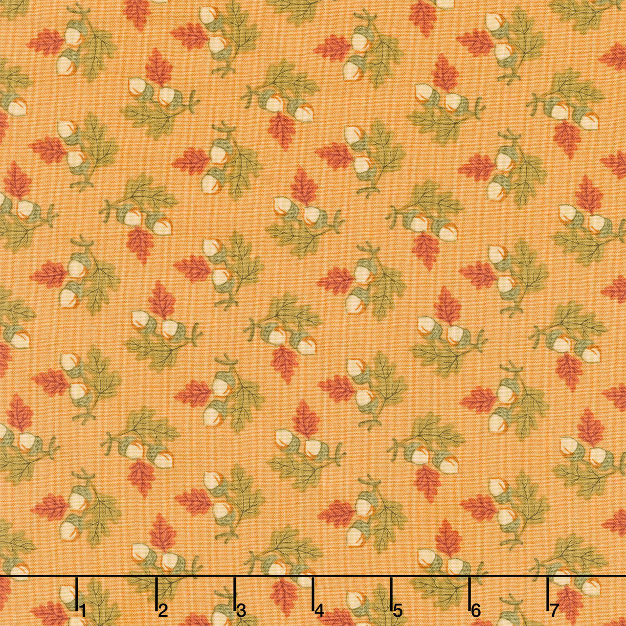 Autumn Woods - Gathered Acorns Butternut Yardage