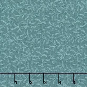 Autumn Woods - Wildfern Stone Blue Yardage